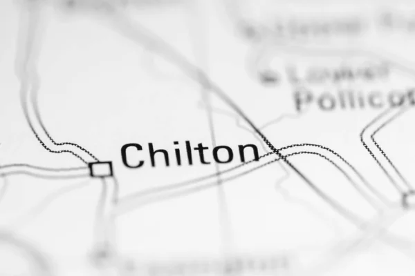 Τσίλτον Ηνωμένο Βασίλειο Χάρτη Γεωγραφίας — Φωτογραφία Αρχείου