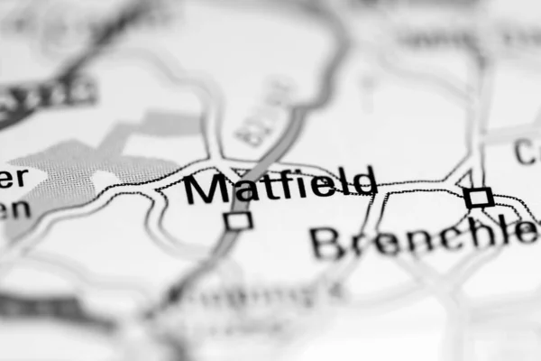 マットフィールド 地理地図上のイギリス — ストック写真