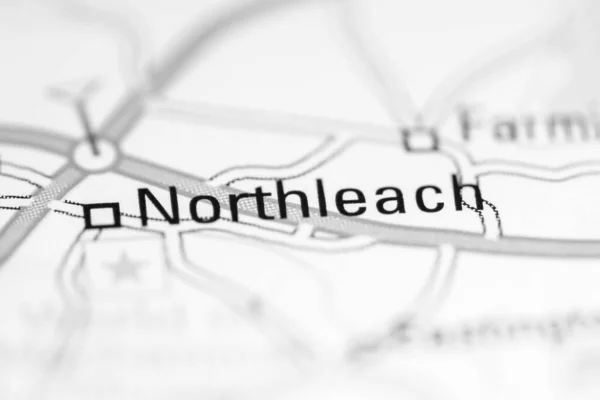 ノースリーチ 地理地図上のイギリス — ストック写真