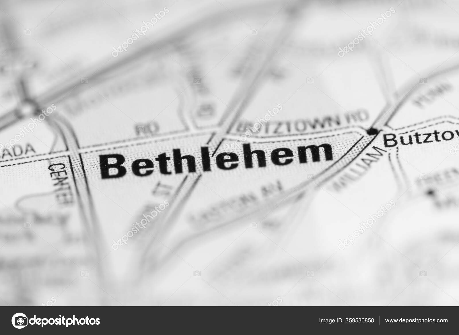 Bethlehem Map United States America Stock Photo by ©aliceinwonderland2020 359530858