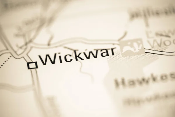 Wickwar Reino Unido Sobre Mapa Geografia — Fotografia de Stock