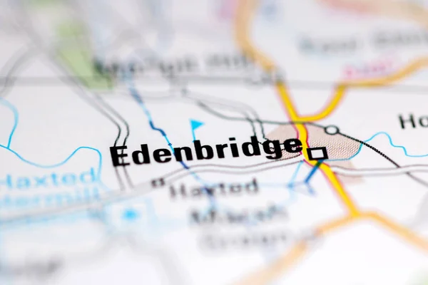 Edenbridge Reino Unido Sobre Mapa Geografia — Fotografia de Stock
