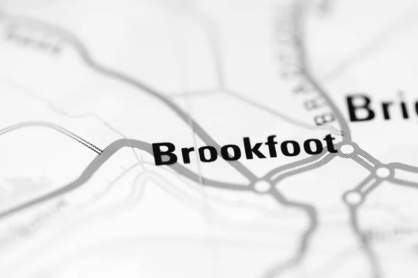 Brookfoot Γεωγραφικό Χάρτη Του Ηνωμένου Βασιλείου — Φωτογραφία Αρχείου