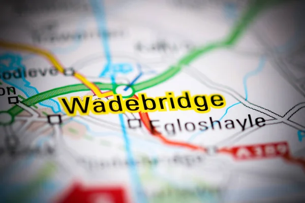Wadebridge Reino Unido Sobre Mapa Geografia — Fotografia de Stock