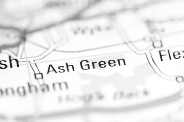 アッシュ グリーン 地理地図上のイギリス — ストック写真