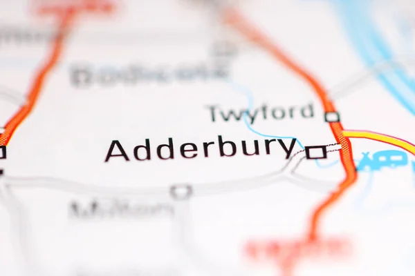 Adderbury Reino Unido Sobre Mapa Geografia — Fotografia de Stock