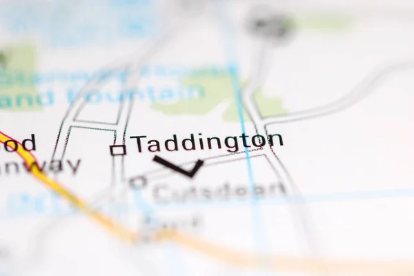 タディントン 地理地図上のイギリス — ストック写真