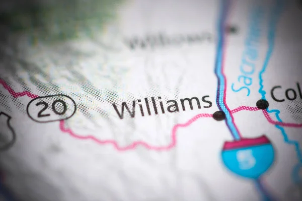 Williams Geografisk Karta Över Usa — Stockfoto