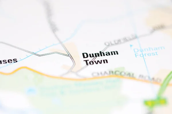Dunham Town Γεωγραφικό Χάρτη Του Ηνωμένου Βασιλείου — Φωτογραφία Αρχείου