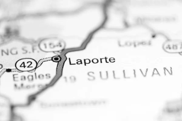 Laporte Pennsylvania Usa Geography Map — Stock Photo, Image