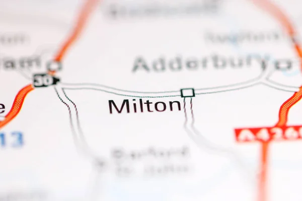Milton Regno Unito Una Carta Geografica — Foto Stock