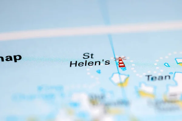 Helen Regno Unito Una Carta Geografica — Foto Stock