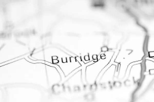 Burridge Förenade Kungariket Geografisk Karta — Stockfoto