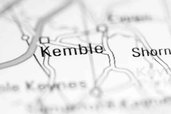 Kemble Regno Unito Una Carta Geografica — Foto Stock