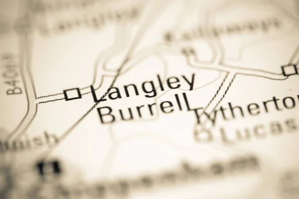 ラングレー バレル 地理地図上のイギリス — ストック写真