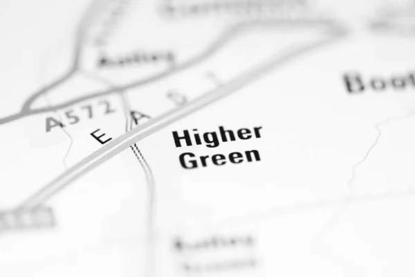 Higher Green Una Mappa Geografica Del Regno Unito — Foto Stock