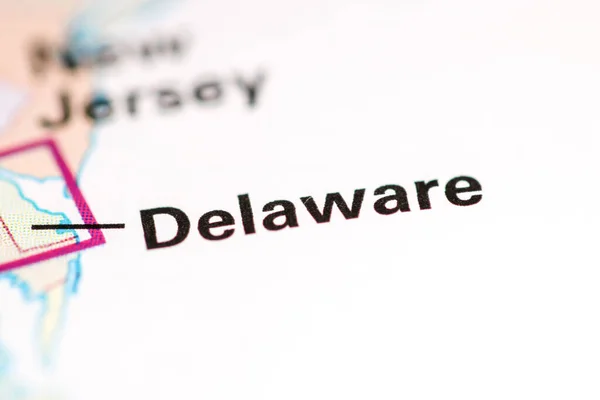 Delaware. Delaware. USA on a geography map