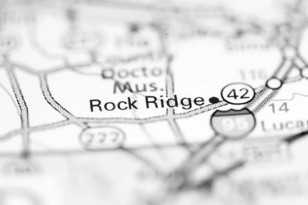 Rock Ridge Carolina Del Norte Eeuu Mapa Geográfico —  Fotos de Stock