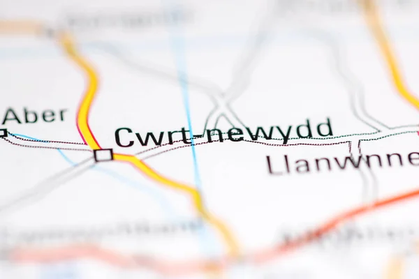 Crwt Newydd 地理地図上のイギリス — ストック写真