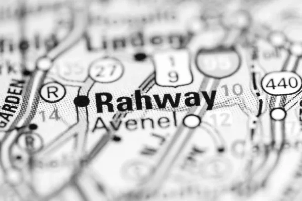 Rahway Nueva Jersey Eeuu Mapa Geográfico —  Fotos de Stock