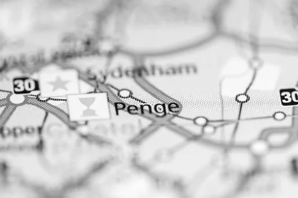 ペンジ 地理地図上のイギリス — ストック写真