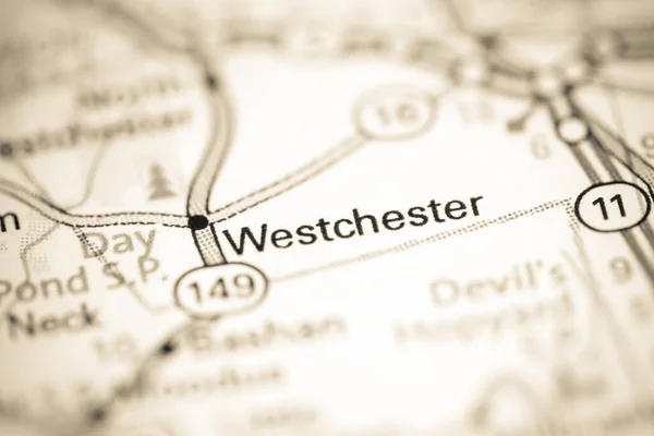 Westchester Connecticut Eua Sobre Mapa Geografia — Fotografia de Stock