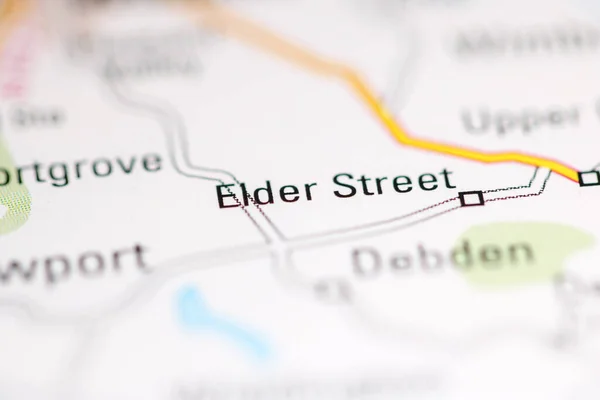 エルダー ストリート 地理地図上のイギリス — ストック写真