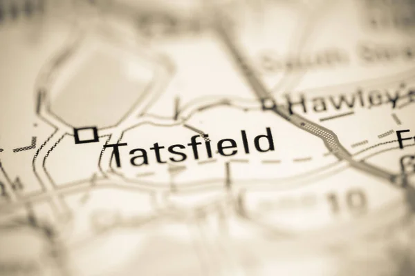 Tatsfield Reino Unido Sobre Mapa Geografia — Fotografia de Stock