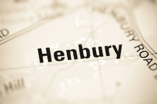 Henbury Mapa Geográfico Del Reino Unido — Foto de Stock