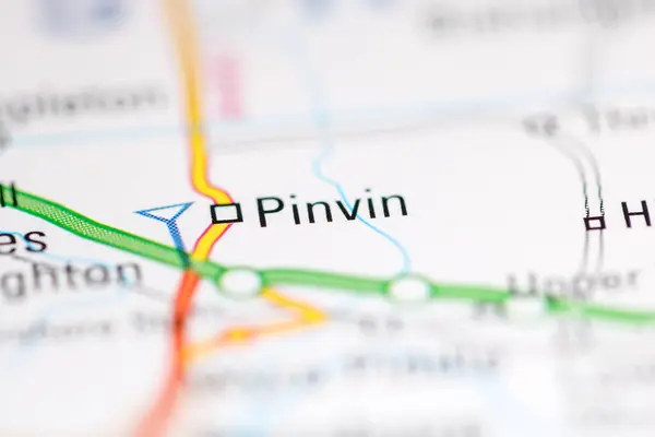 Pinvin Birleşik Krallık Coğrafya Haritasında — Stok fotoğraf