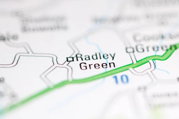 ラドリー グリーン 地理地図上のイギリス — ストック写真