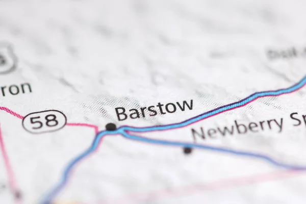 Barstow Mapa Geográfico Estados Unidos —  Fotos de Stock