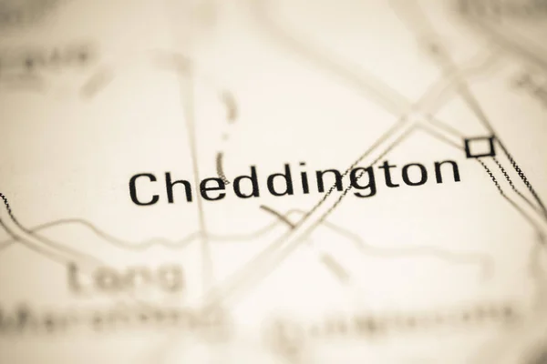 Cheddington Royaume Uni Sur Une Carte Géographique — Photo