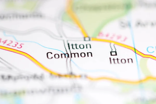 イットン コモン 地理地図上のイギリス — ストック写真