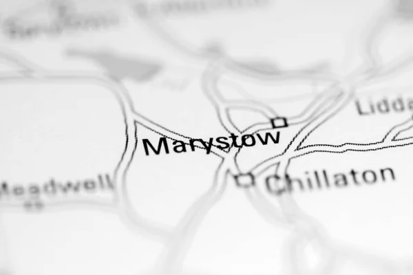 マーショー 地理地図上のイギリス — ストック写真
