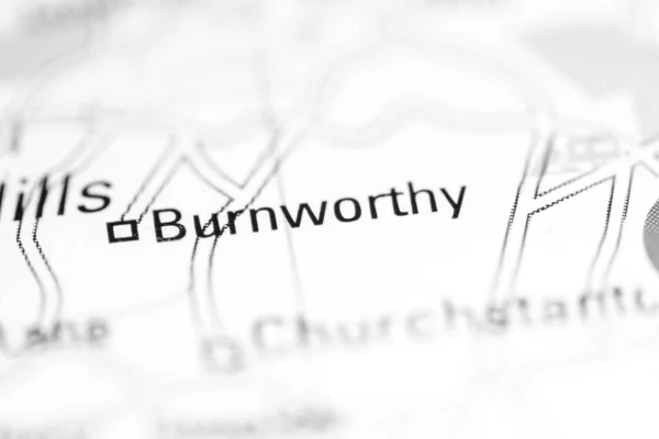 Burnworthy United Kingdom Geography Map — Stock Photo, Image
