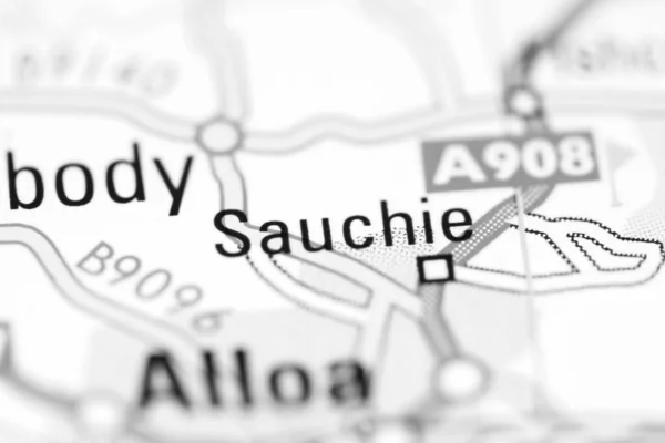 Sauchie Mapa Geográfico Del Reino Unido — Foto de Stock