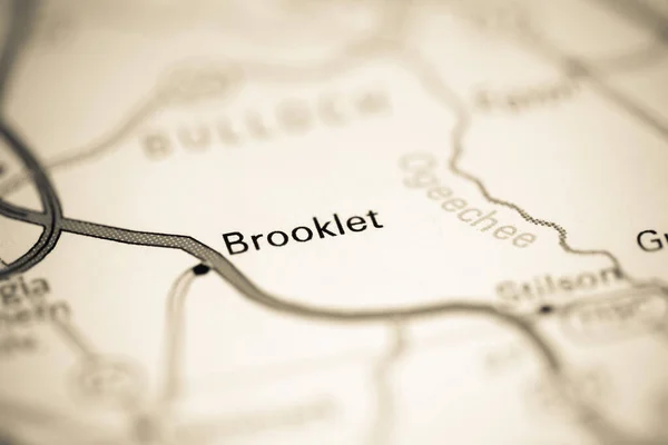 Brooklet Georgia Eeuu Mapa Geográfico — Foto de Stock