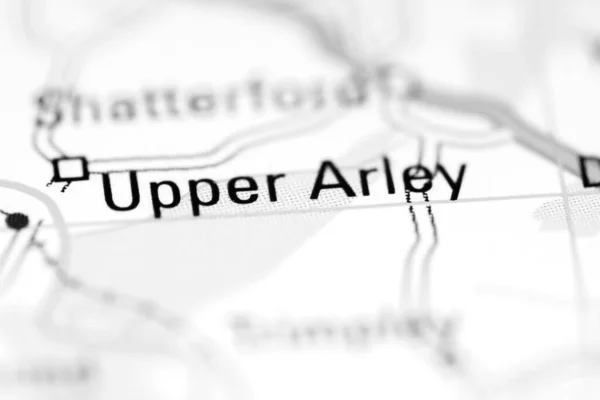 イギリスの地理地図上のアッパー アーリー — ストック写真