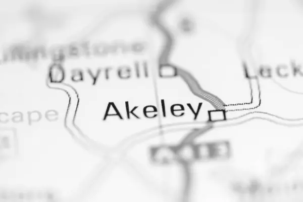 Akeley Reino Unido Sobre Mapa Geografia — Fotografia de Stock