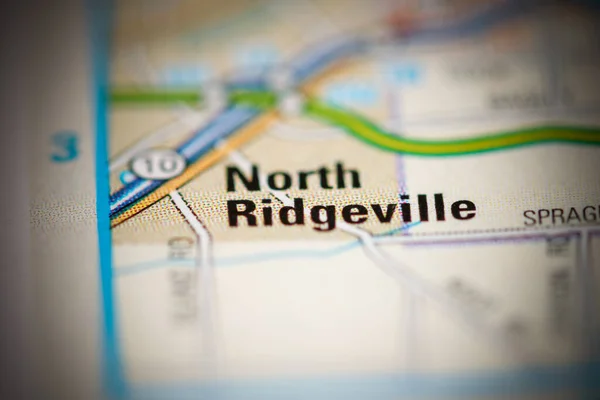 North Ridgeville Kartan Över Amerikas Förenta Stater — Stockfoto