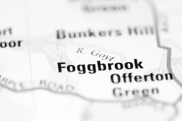 Фоггбрук Географічній Карті Великої Британії — стокове фото