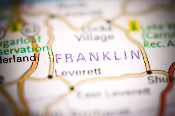 Franklin Massachusetts Eeuu Mapa Geográfico —  Fotos de Stock
