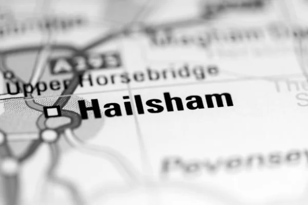 ヘールシャムだ 地理地図上のイギリス — ストック写真