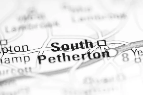 南ペテルトンだ 地理地図上のイギリス — ストック写真