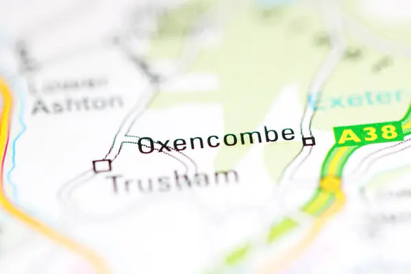 オクセンコム 地理地図上のイギリス — ストック写真