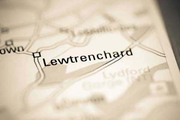Левинчард Великобритания Географической Карте — стоковое фото