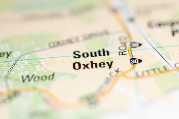 South Oxhey Карті Сполученого Королівства — стокове фото