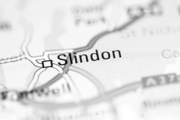スリンドーン 地理地図上のイギリス — ストック写真