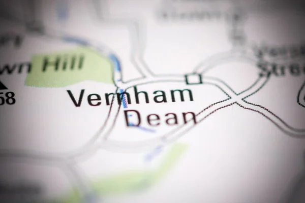 ヴェルナム ディーン 地理地図上のイギリス — ストック写真